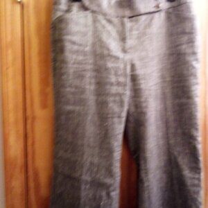 WHITE HOUSE BLACK MARKET SIZE 4 R LINEN PANTS